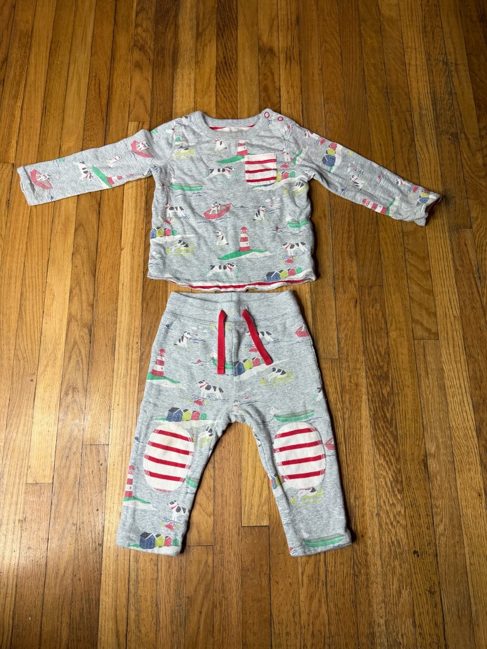 Baby Boden 6/12 Reversible Set